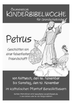 PDF | 327 KB | 10.10.2016 - in der Pfarrei St. Benedikt Benediktbeuern