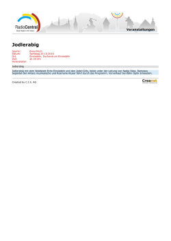 Jodlerabig - Radio Central