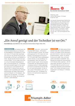 Johanniter Seniorenh&auml;user GmbH - TA Triumph