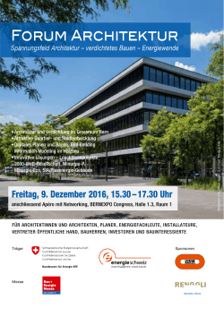 Programm PDF - Bau+Energie Messe