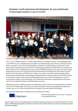 Erasmus+ work - Freie Waldorfschule Linz