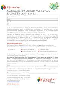 Einmalige CO2-Abgabe FlugDruckEvents… - klima-cent