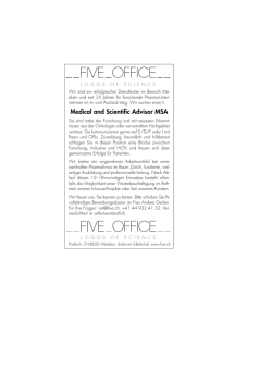Ins Medical Scientific Advisor