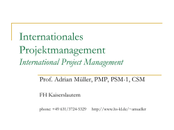 Internationales Projektmanagement
