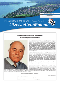 Mitteilungsblatt - Ortsverwaltung Konstanz