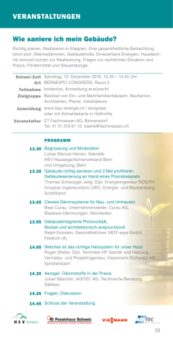 Programm PDF - Bau+Energie Messe