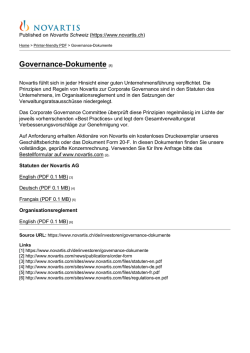Governance-Dokumente [1]