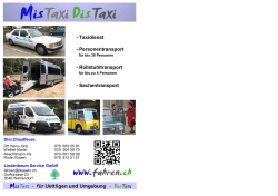 - Taxidienst - Personentransport - Rollstuhltransport