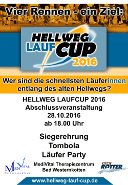 Siegerehrung Tombola Läufer Party - Hellweg