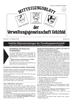 KW 42-2016 - Verwaltungsgemeinschaft Uehlfeld