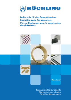 Isolierteile f&uuml;r den Generatorenbau