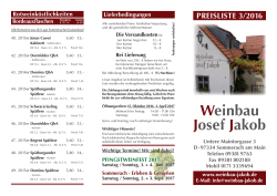Weinbau Jakob Weinliste August 2016
