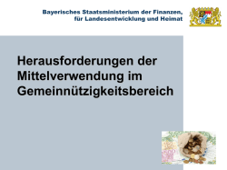 Herausforderungen der Mittelverwendung im