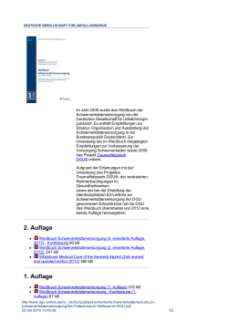 Seite als PDF - Deutsche Gesellschaft für Unfallchirurgie