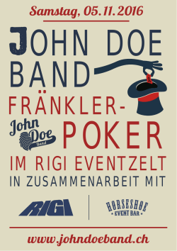 Flyer - John Doe Band