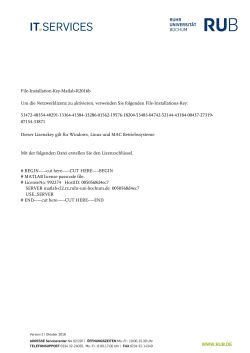 Installations-Key Version R2016b_cl2  - IT