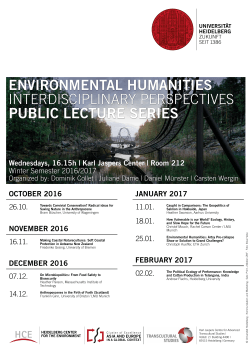 environmental humanities interdisciplinary perspectives