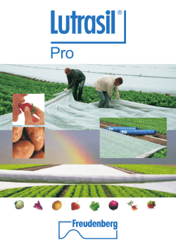 Lutrasil Pro, a new generation of Crop Covering for commercial