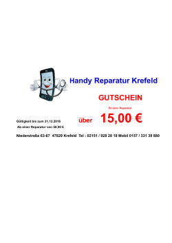 über 15,00 - Handy Reparatur Krefeld