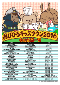 十勝毎日新聞社 かちまい ギャラリー 12 企業名 ブース名 会場 帯広市