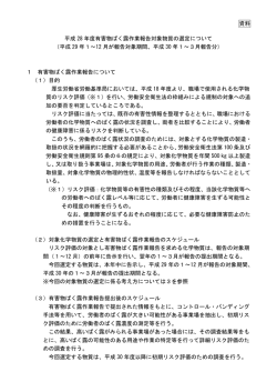 資料 平成 28 年度有害物ばく露作業報告対象物質の選定について （平成