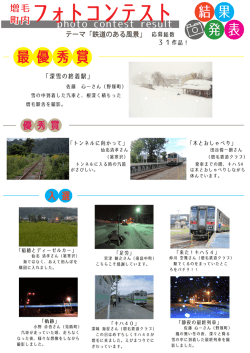 フォトコンテスト結果発表について