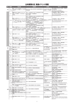 全国イベント一覧表