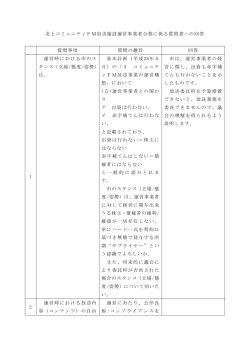 質問書への回答（PDFファイル）