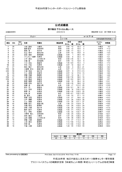 テクニカル系レース(男子総合) （PDF：150KB）