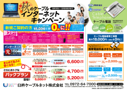 ＋消費税 - 臼杵ケーブルネット株式会社