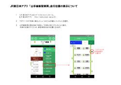 JR東日本アプリ 「山手線新型車両」走行位置の表示について
