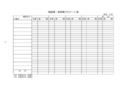 調査費・事務費アロケート表