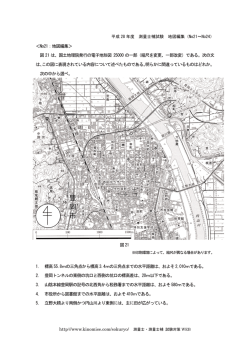 H28年度 測量士補 試験問題 地図編集 No21-No24