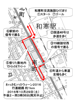 行進の経路図