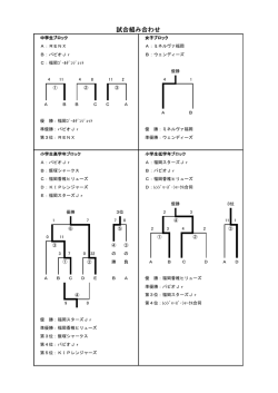 試合組み合わせ