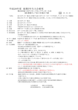 （兼）静銀カップ富士宮地区予選