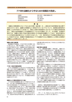 ブナ林を温暖化から守るための保護区の見直し
