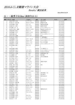 一般男子B(10km)
