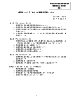 検討会におけるこれまでの審議状況等について
