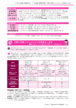 子育て支援コンシェルジュがお答えします