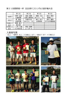入賞者写真 - 会津テニス協会