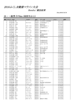 一般男子F(5km)
