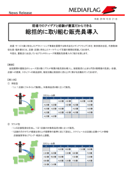 総括的に取り組む販売員導入