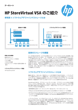 HP StoreVirtual VSAのご紹介 - 青写真1: ソフトウェア定義ストレージと