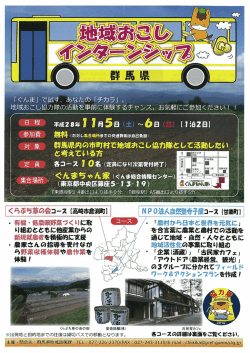 地域おこしインターンシップチラシ(PDF文書)