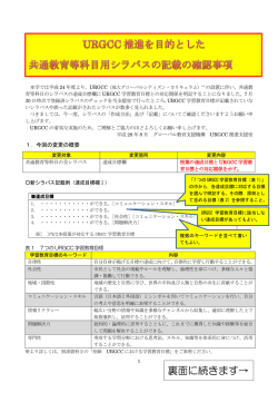共通教育等科目シラバス作成の注意事項（PDF）
