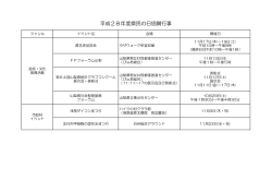 平成28年度県民の日協賛行事