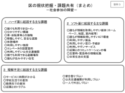 資料3 区の現状把握・課題共有(まとめ)
