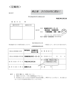 ＜記載例＞