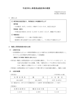 平成28年人事委員会勧告等の概要 - 東京都人事委員会公式ホームページ
